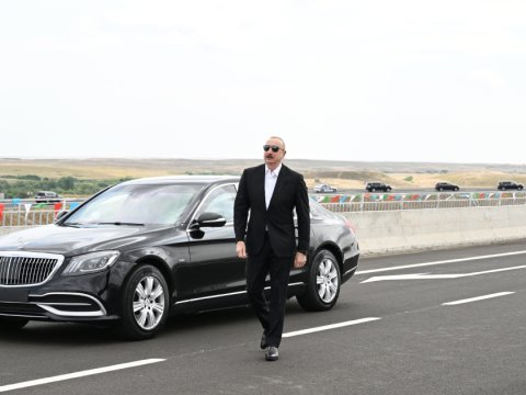 Prezident Əhmədbəyli-Füzuli-Şuşa yolunun açılışında - GÖRÜNTÜLƏR