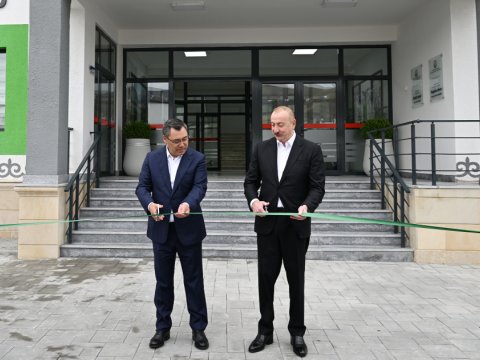 Manasın ruhu Xıdırlıda yaşayır - Prezidentlər məktəb açılışında - FOTOLAR