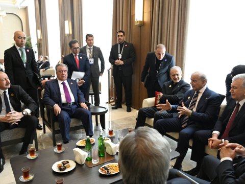 Xankəndidə liderlərin çay süfrəsi&nbsp;- GÖRÜNTÜLƏR