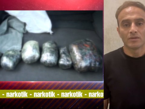 Qəbiristanlıqda narkotik satan şəxsin saxlanılma GÖRÜNTÜLƏRİ
