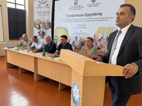 Keçmiş məcburi köçkünlər növbəti dəfə maarifləndirildi - GÖRÜNTÜLƏR