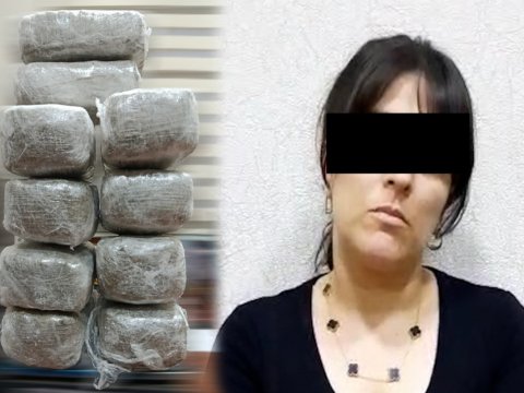 Bakıda qadının evində 10 kq narkotik aşkarlandı - GÖRÜNTÜ