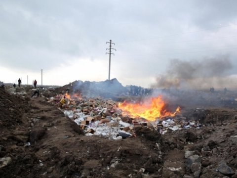 Zığ şosesindəki yanğın söndürüldü - YENİLƏNİB