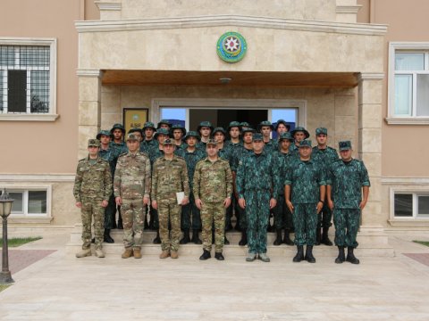 Hərbi prokuror sərhədçilərlə birlikdə - FOTO