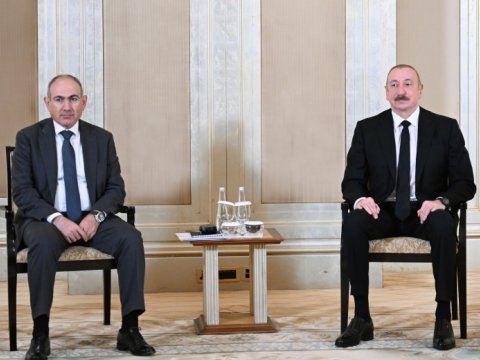 Əliyev-Paşinyan&nbsp;görüşü başa çatdı&nbsp;-&nbsp;VİDEO - YENİLƏNİB-4