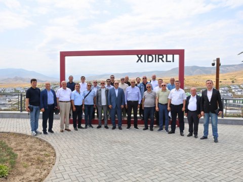 Partiya sədrləri Ağdamda - FOTOLAR