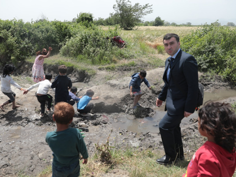 Rəsmilər Yevlaxda&nbsp;qaraçılarla görüşdü - FOTOLAR