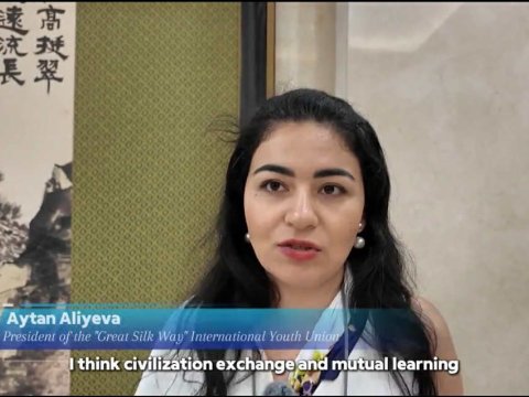 Azərbaycanlı gənc Çində dövlət tədbirində - FOTOLAR