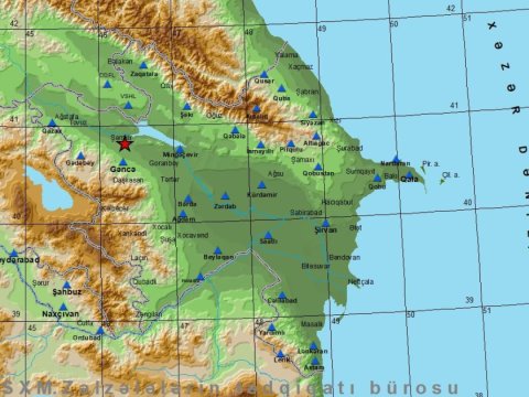 Azərbaycanda zəlzələ oldu