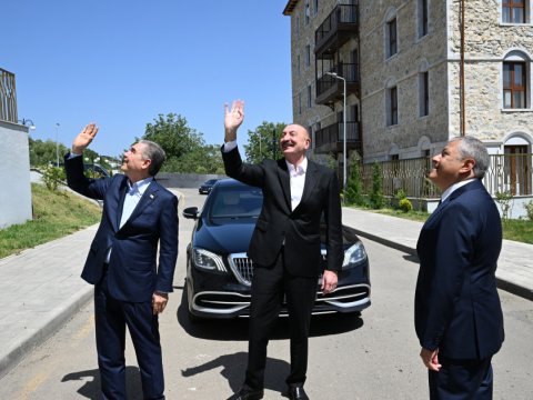 İlham Əliyev və Qurbanqulu Berdiməhəmmədov Şuşada - GÖRÜNTÜLƏR