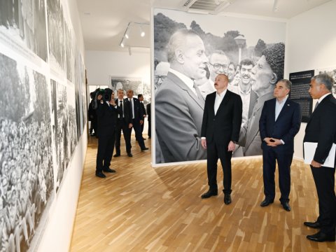 İlham Əliyev və Berdiməhəmmədov Şuşadakı&nbsp;Yaradıcılıq Mərkəzində