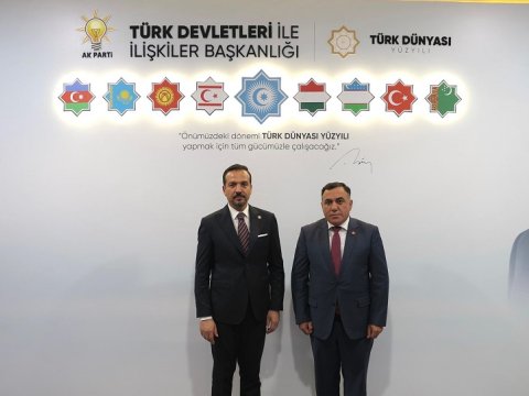 Emin Həsənli Ərdoğanın müavini ilə görüşüb