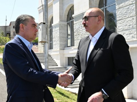 Berdiməhəmmədovun Qarabağa səfərindən yeni GÖRÜNTÜLƏR