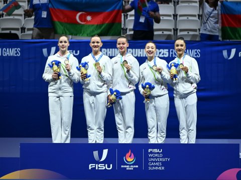 Gimnastlarımız qızıl medal qazandılar - FOTOLAR