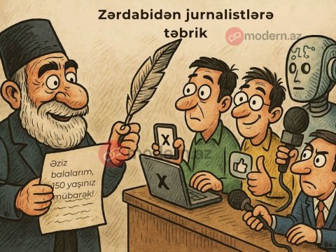 Zərdabi jurnalistləri TƏBRİK ETDİ