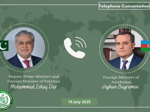 Ceyhun Bayramov pakistanlı həmkarı ilə DANIŞDI