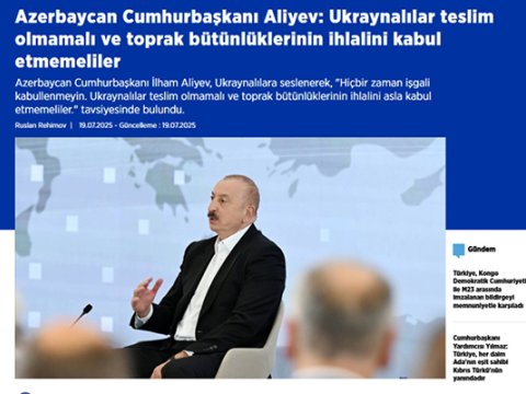Dünya mediası İlham Əliyevin Forumdakı çıxışından YAZDI&nbsp;- FOTOLAR