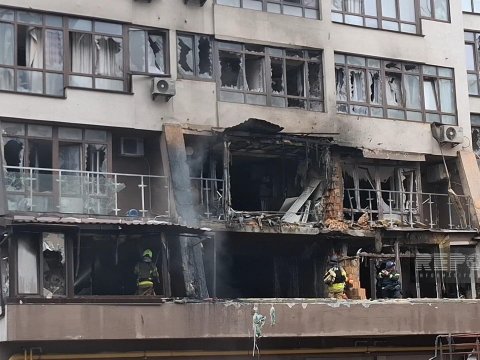 Kiyevdə Azərbaycan səfirliyinin ətrafı bombalandı - Ərazidən GÖRÜNTÜLƏR
