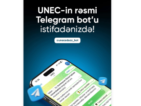 "UNEC Telegram Bot"&nbsp;istifadəyə verildi