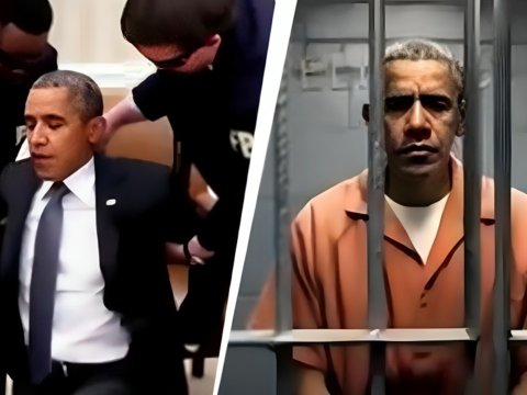 Tramp Obamanı "həbs etdirdi" - VİDEO