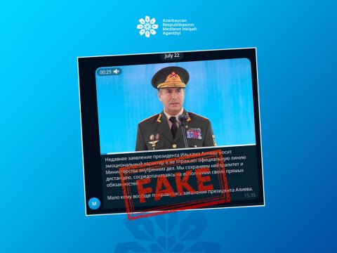 Daxili işlər naziri adından saxta şərh yayıldı