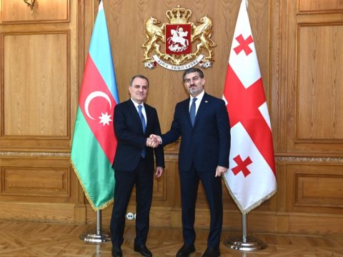 Ceyhun Bayramov Gürcüstan Prezidenti ilə görüşdü