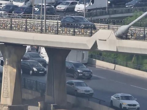 "Koroğlu" körpüsünün üzərində qəza - FOTOLAR
