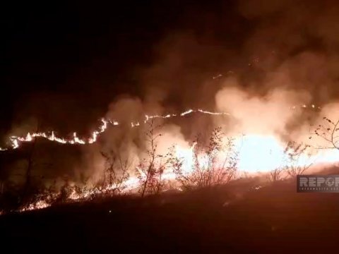 Ağdam və Ağdərədə GÜCLÜ YANĞIN: Mina partlayışları baş verir