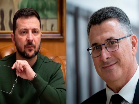 Zelenski İsrail naziri ilə görüşdü