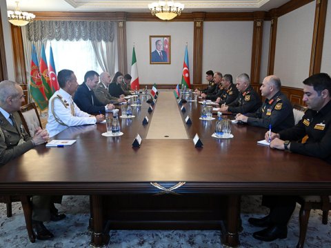 Zakir Həsənov İtaliyanın Baş Qərargah rəisini qəbul etdi