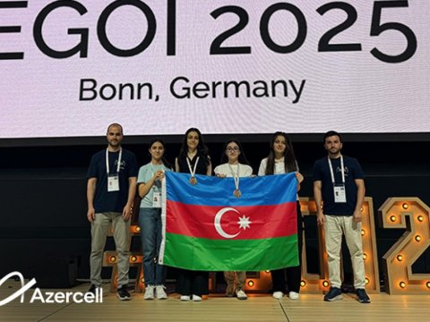 "Azercell"in dəstəklədiyi milli komanda EGOI-da uğur qazandı