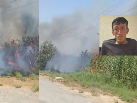 Lökbatanda yanğın törədən şəxs saxlanıldı