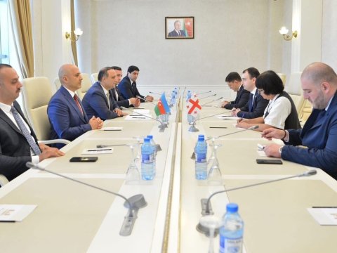 Deputatlar Gürcüstan parlamentinin üzvləri ilə görüşüblər