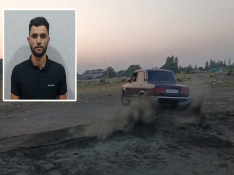 Çimərlikdə avtoxuliqanlıq edən sürücü həbs edildi