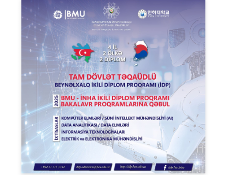 BMU-İNHA İDP-yə&nbsp;qəbul başlayır