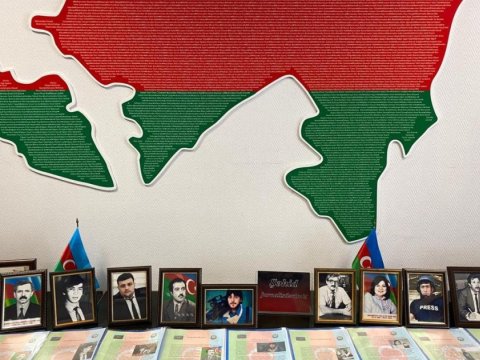 Şəhid jurnalistlərin xatirəsinə həsr edilmiş filmin təqdimatı olub