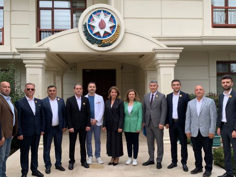 Qazi jurnalistlər Azərbaycanın İstanbuldakı Baş Konsulluğunda - FOTOLAR