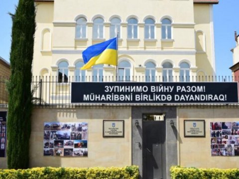 Ukraynanın Azərbaycandakı Səfirliyində başsağlığı kitabı açıldı