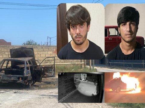 Avtomobilini qəsdən yandıran şəxs həbs olundu