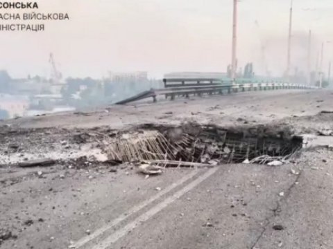 Xersonda körpü dağıldı - Sakinlər təxliyə olunur