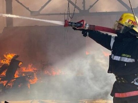 Səbaildə güclü yanğın