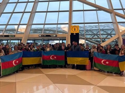 Ukraynalı uşaqların daha bir qrupu Azərbaycana yola düşdü