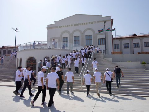 Diaspor gəncləri Qarabağ Universitetində - FOTO