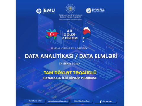 BMU-da bu ixtisas üzrə 4 ilə 2 diplom&nbsp;qazanmaq şansı