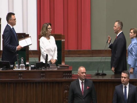 Polşa prezidenti&nbsp;and içdi