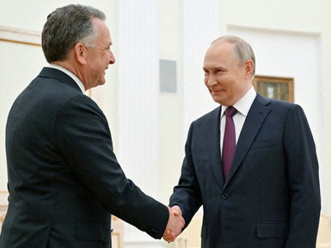 Putin Uitkoffu qəbul etdi - VİDEO