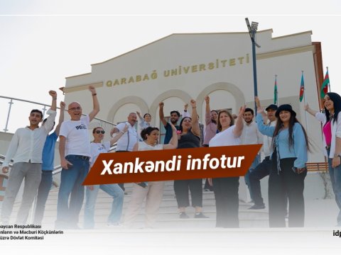 Xankəndi şəhərinə infotur təşkil edilib -&nbsp;VİDEO
