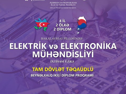 BMU-da ixtisası üzrə dövlət təqaüdlü ikili diplom proqramı