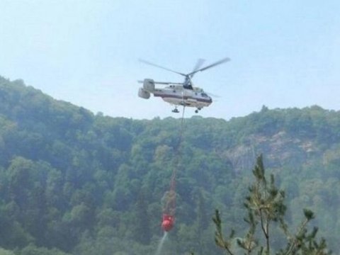 Ağdərədə yanğın - Helikopter cəlb olundu