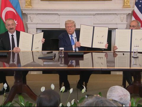 Üç liderin imzaladığı bəyannamənin TAM MƏTNİ